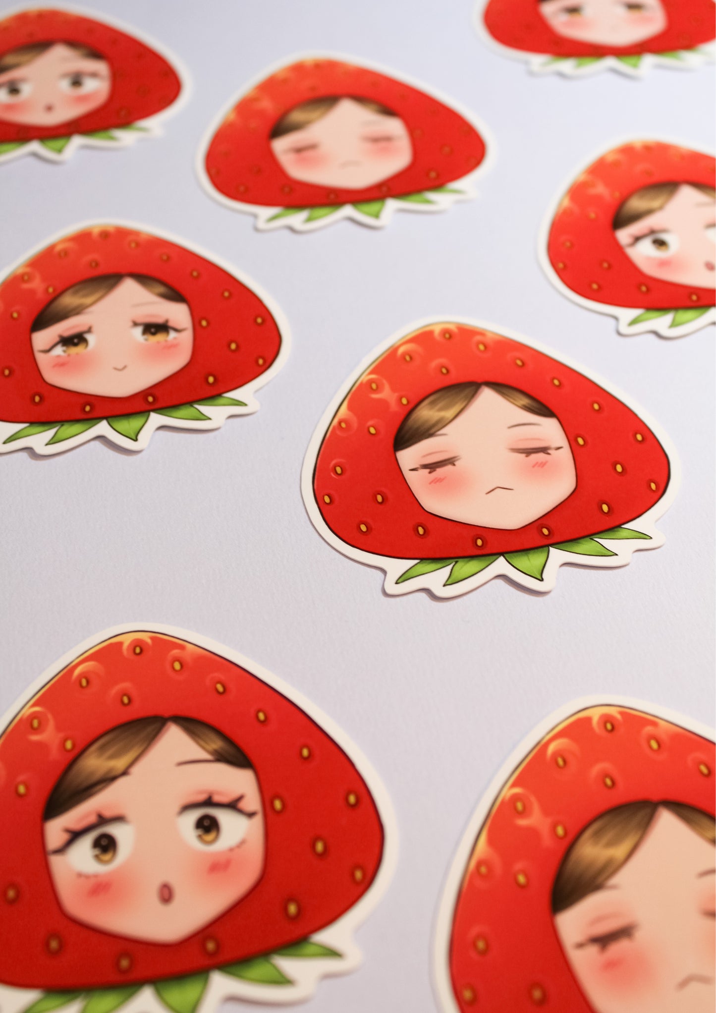 Kanna Strawberry Stickers
