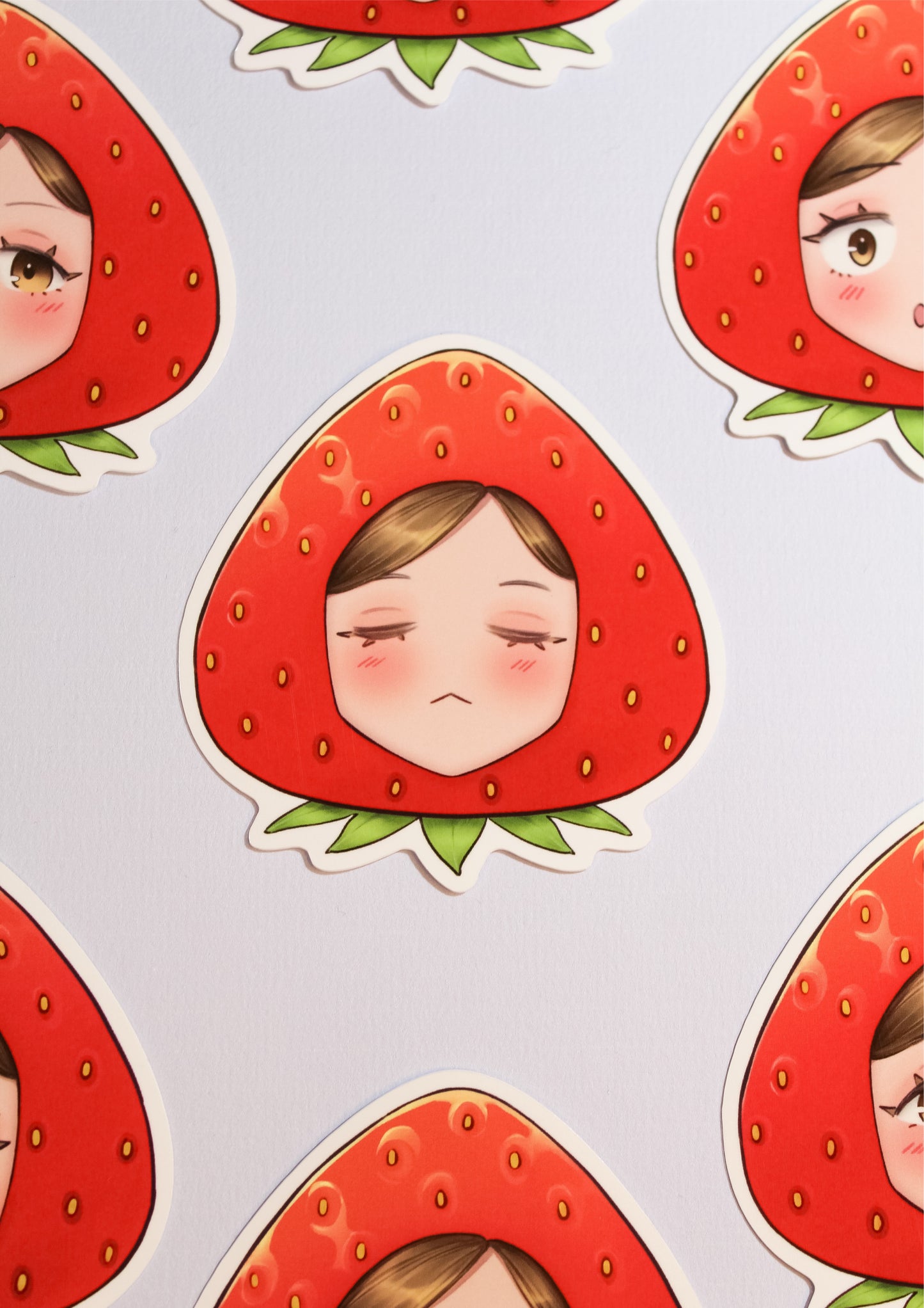 Kanna Strawberry Stickers