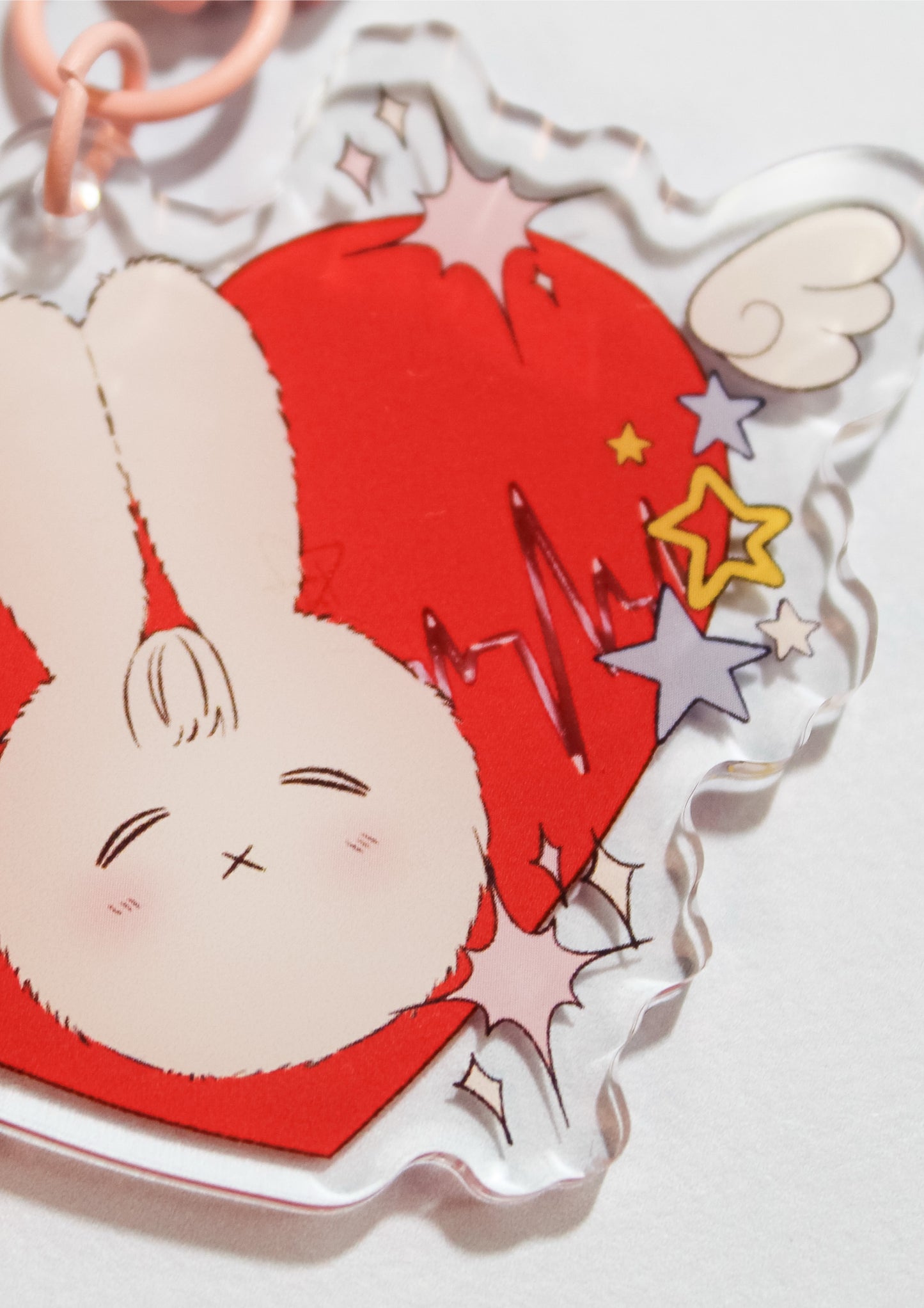 "Bunny Bright Stars" Acrylic Keychain