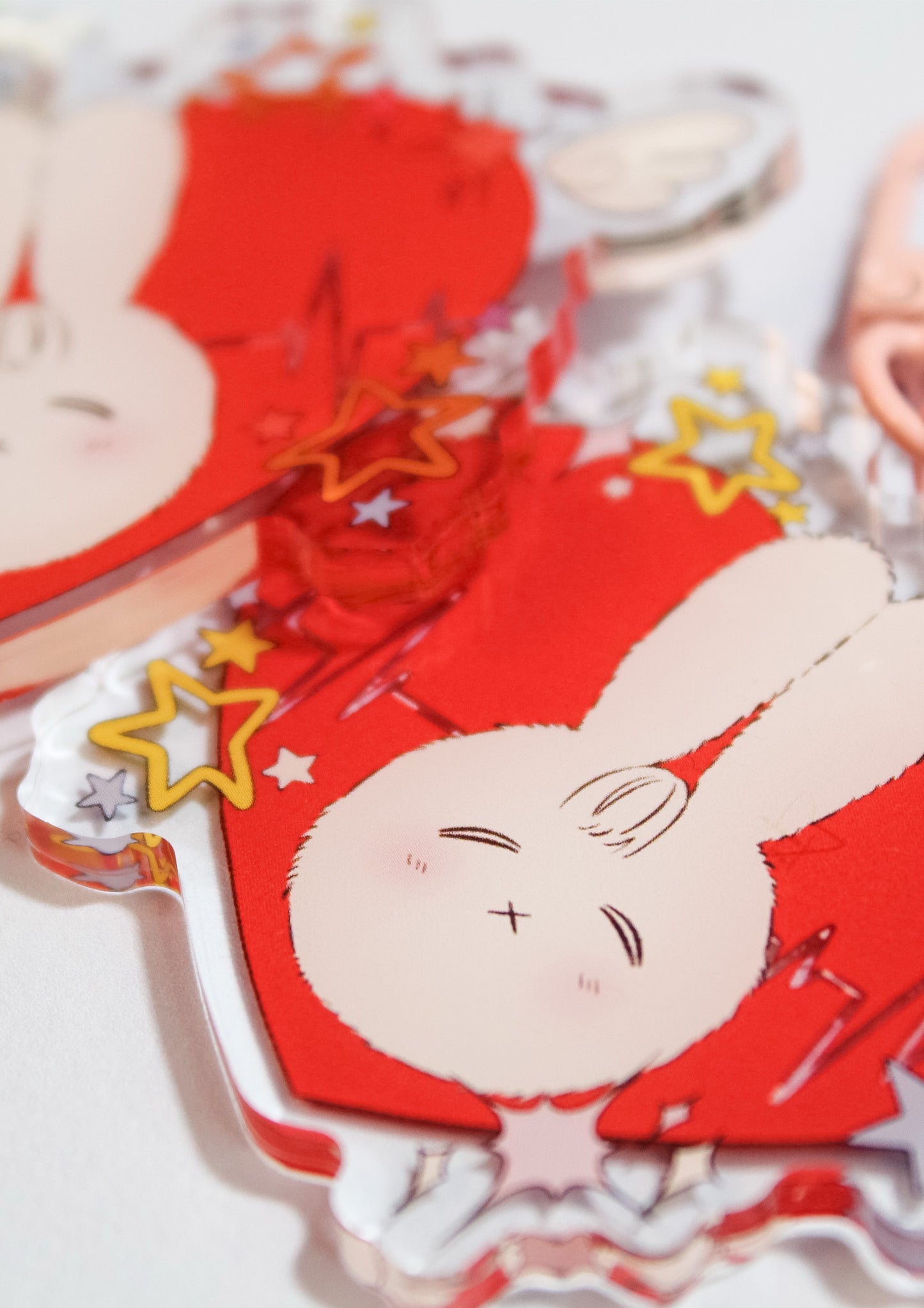 "Bunny Bright Stars" Acrylic Keychain