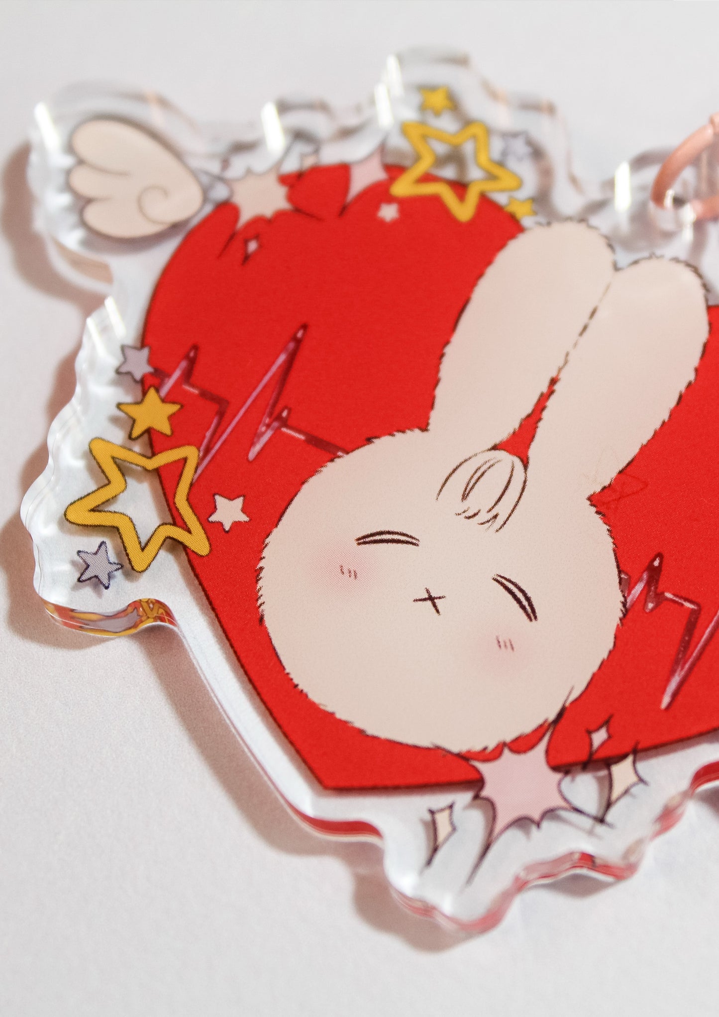 "Bunny Bright Stars" Acrylic Keychain