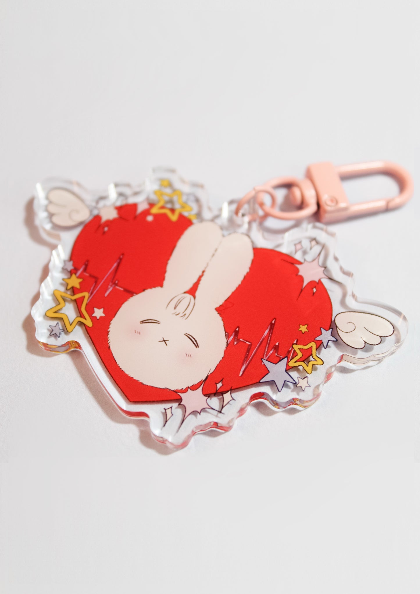 "Bunny Bright Stars" Acrylic Keychain