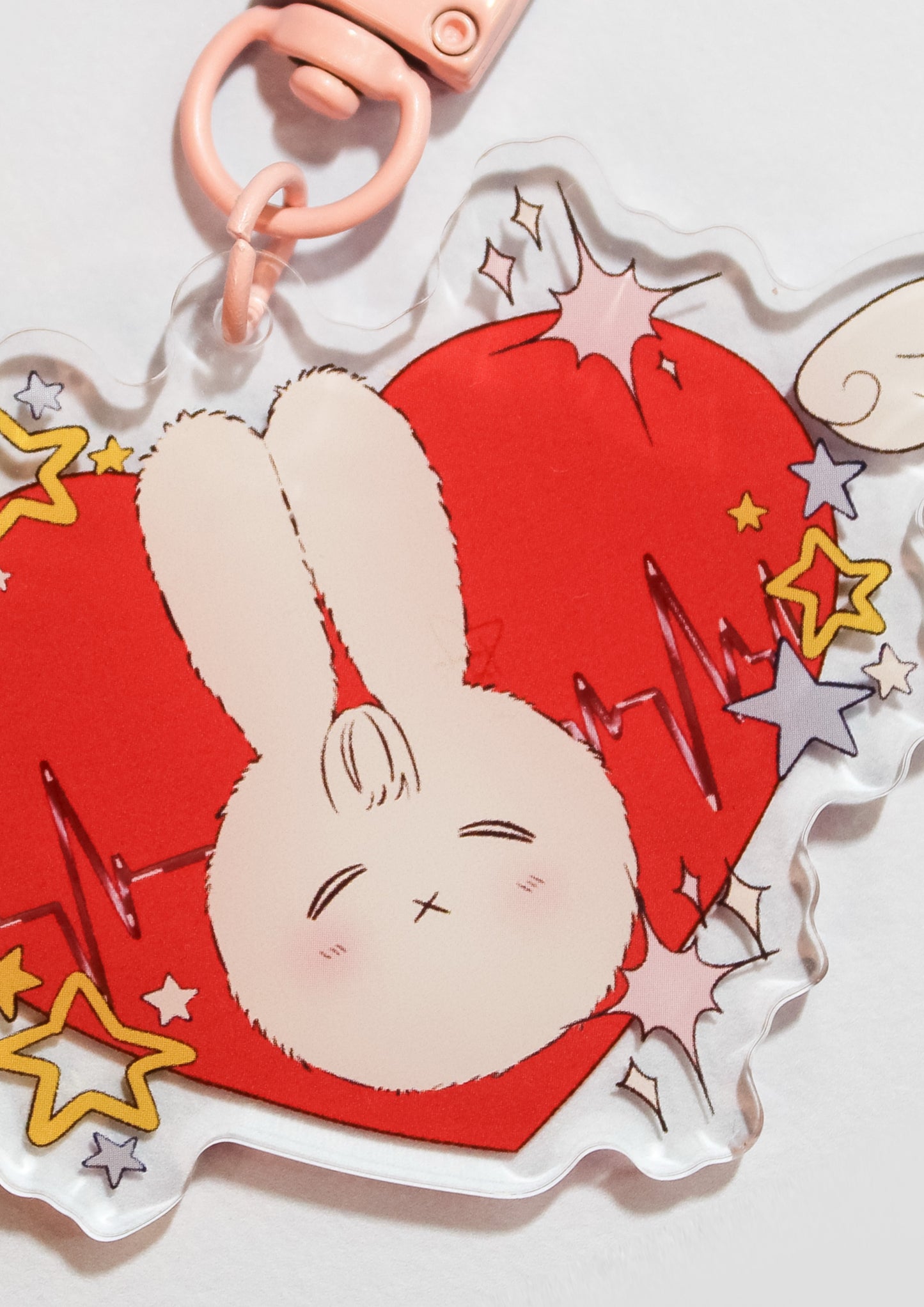 "Bunny Bright Stars" Acrylic Keychain