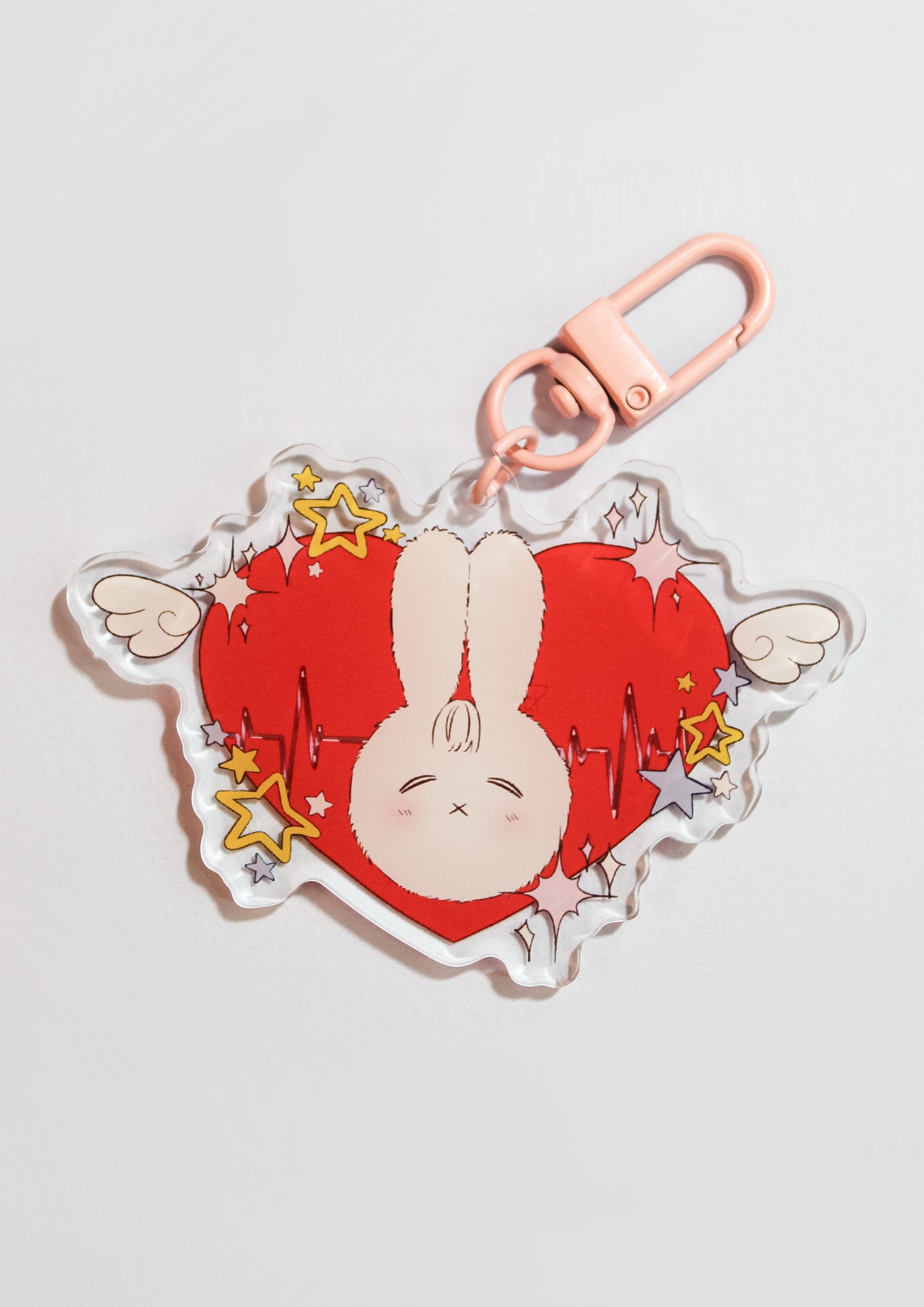 "Bunny Bright Stars" Acrylic Keychain