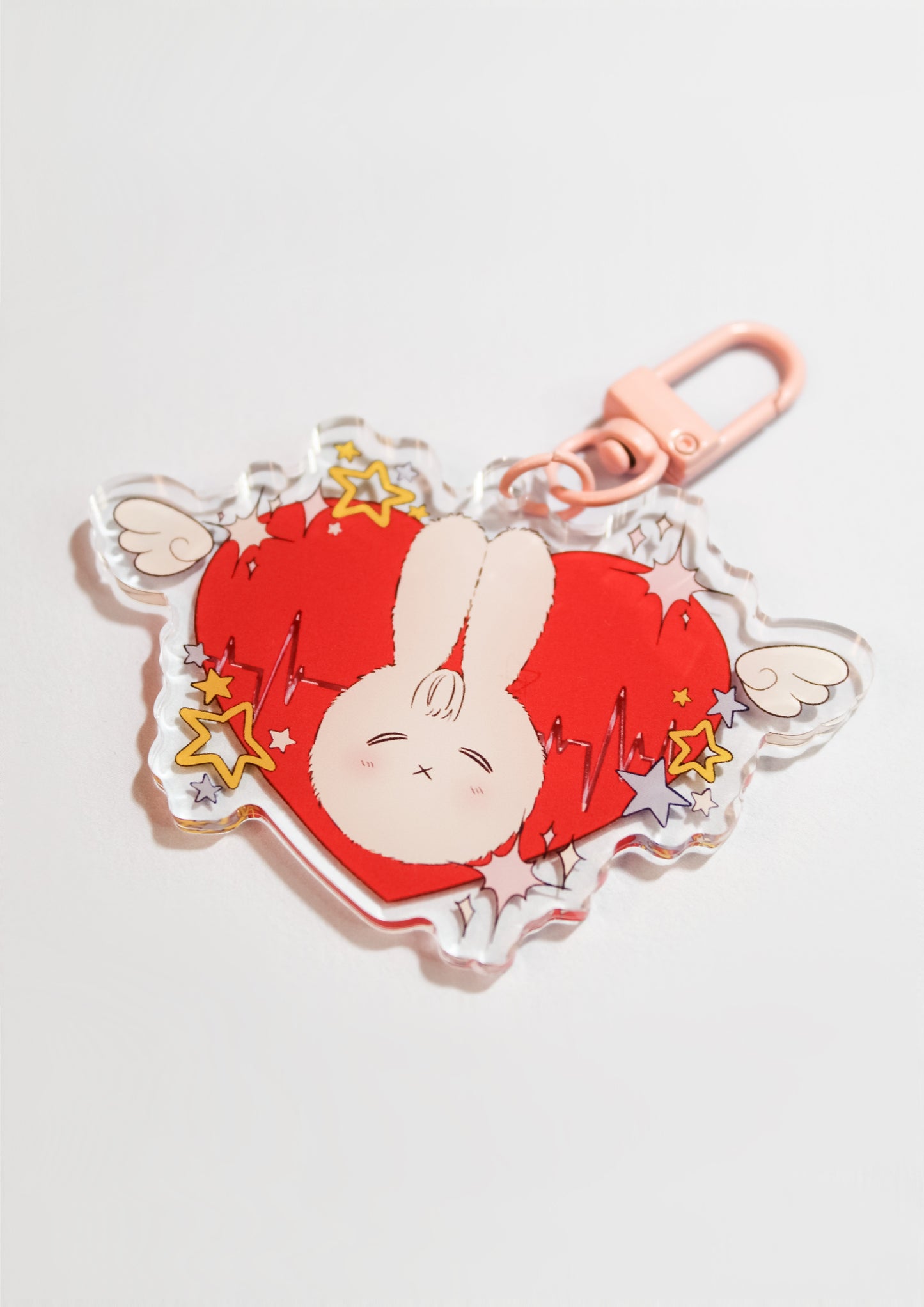 "Bunny Bright Stars" Acrylic Keychain
