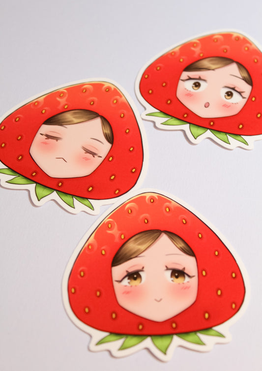 Kanna Strawberry Stickers