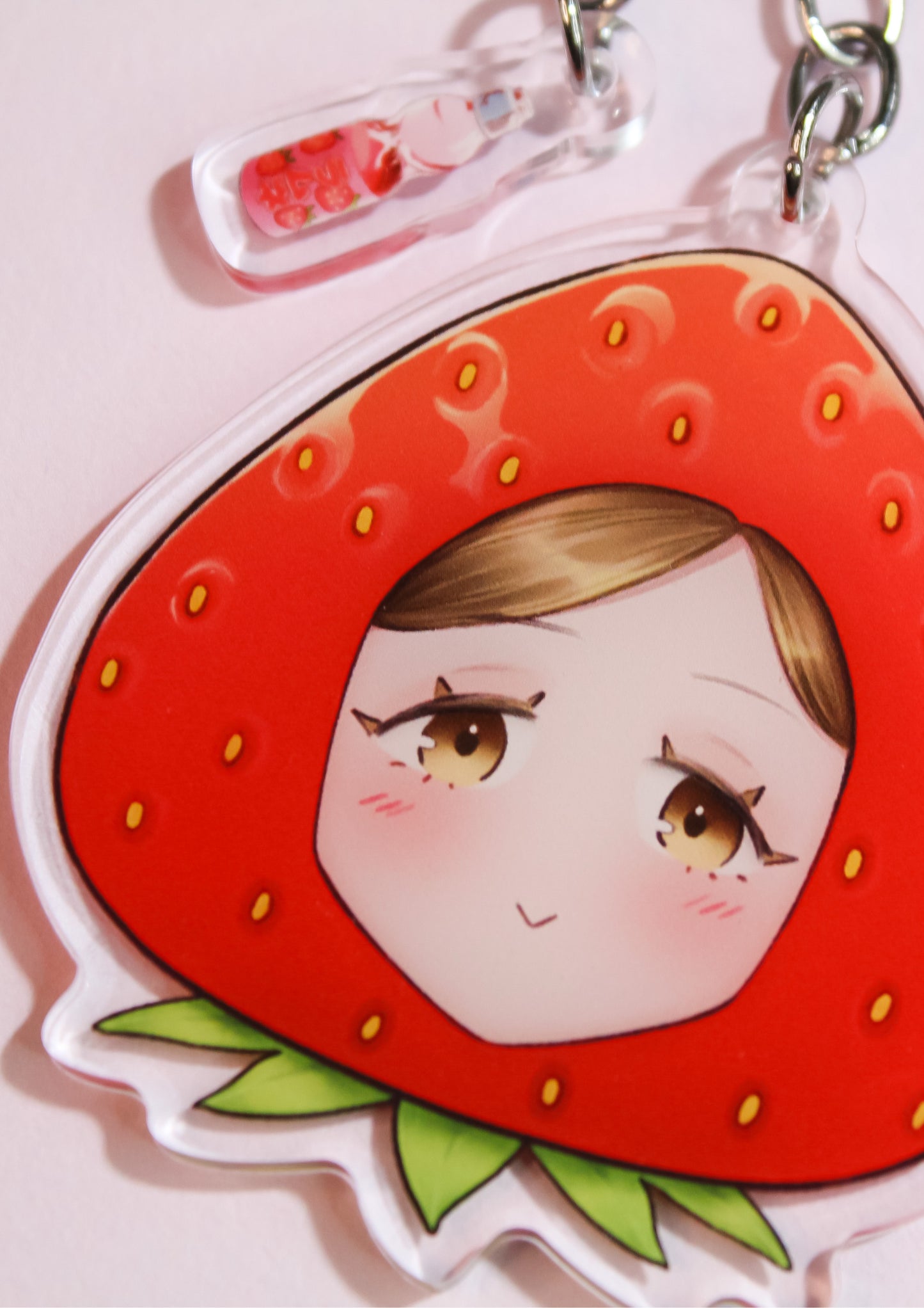 Kanna Strawberry Head (OC) Acrylic Keychain