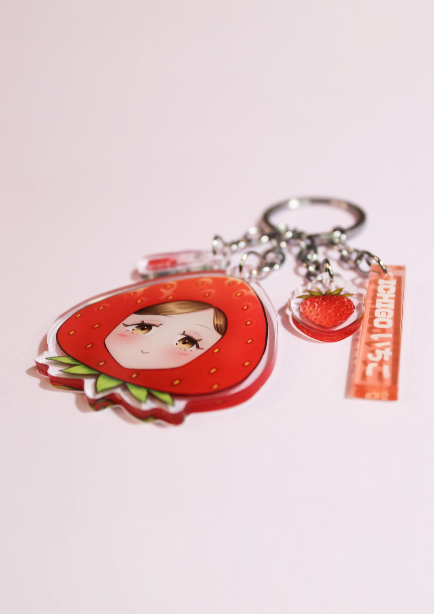 Kanna Strawberry Head (OC) Acrylic Keychain
