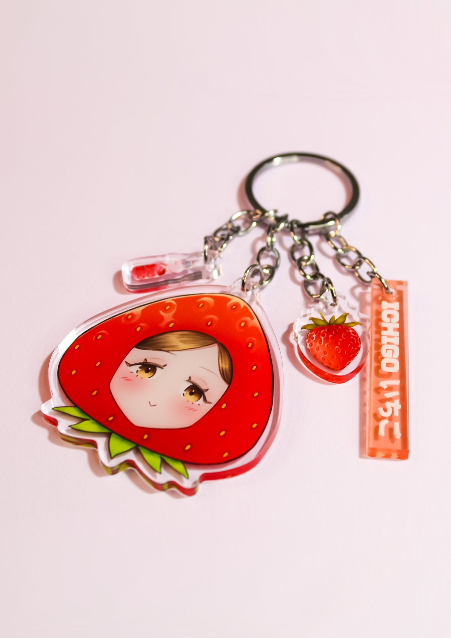 Kanna Strawberry Head (OC) Acrylic Keychain