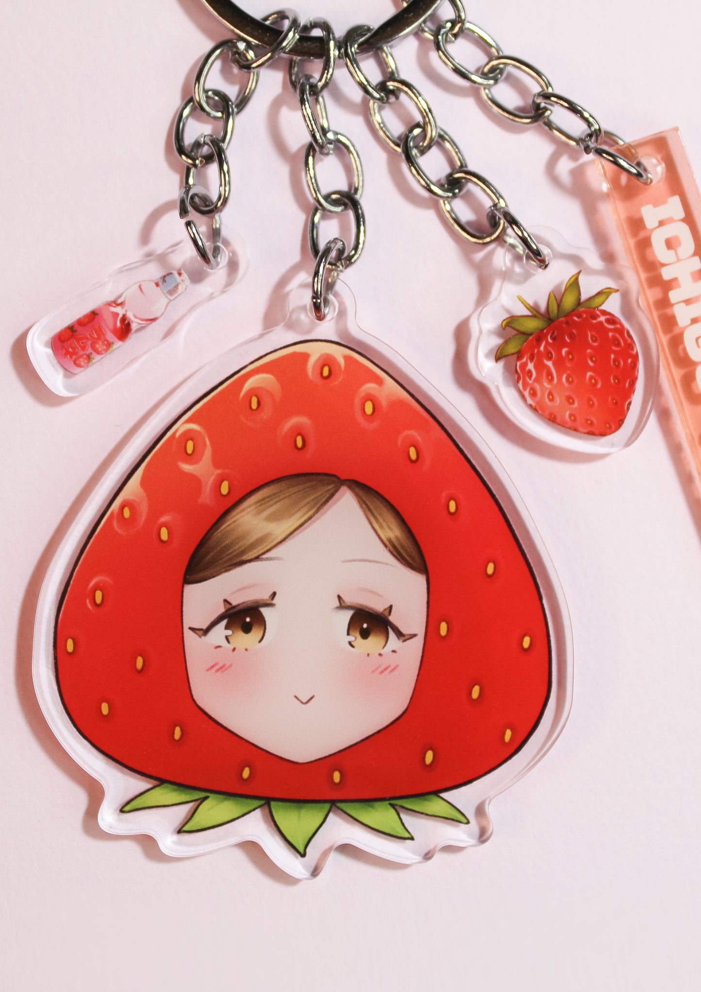 Kanna Strawberry Head (OC) Acrylic Keychain