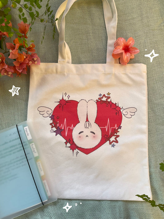 "Bunny Dark Stars" Tote Bag