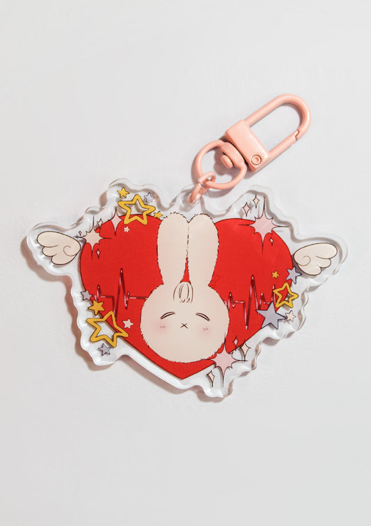 "Bunny Bright Stars" Acrylic Keychain