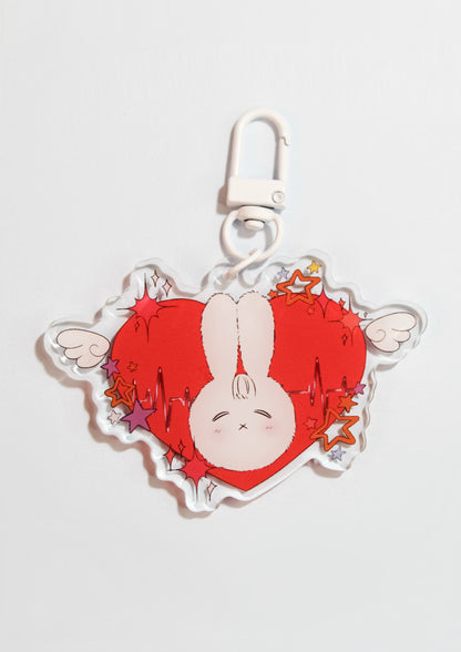 "Bunny Dark Stars" Acrylic Keychain