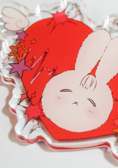 "Bunny Dark Stars" Acrylic Keychain