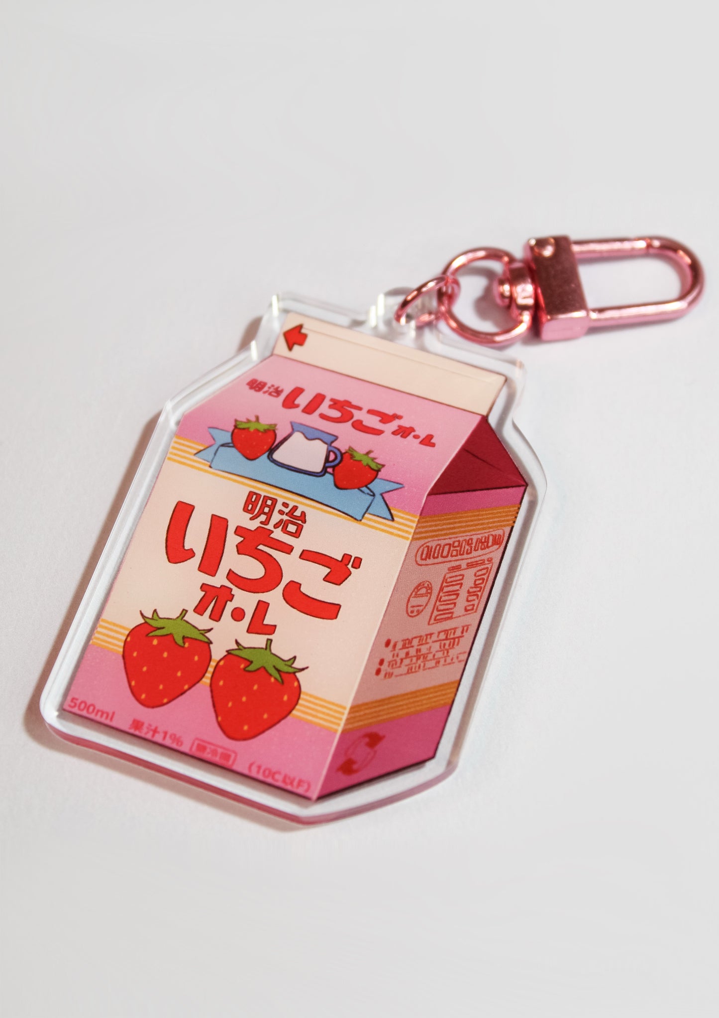 Strawberry Milk Acrylic Keychain