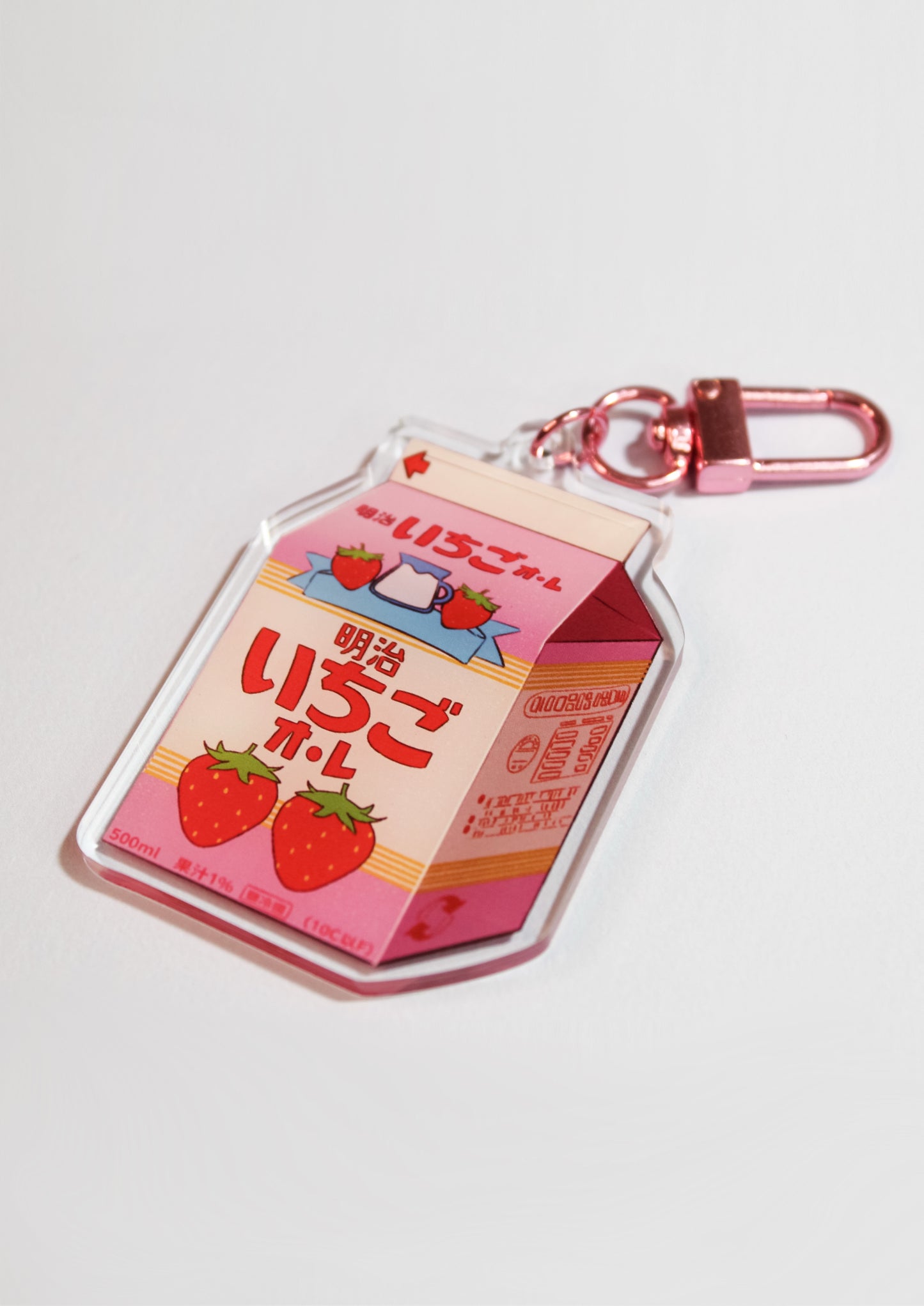 Strawberry Milk Acrylic Keychain