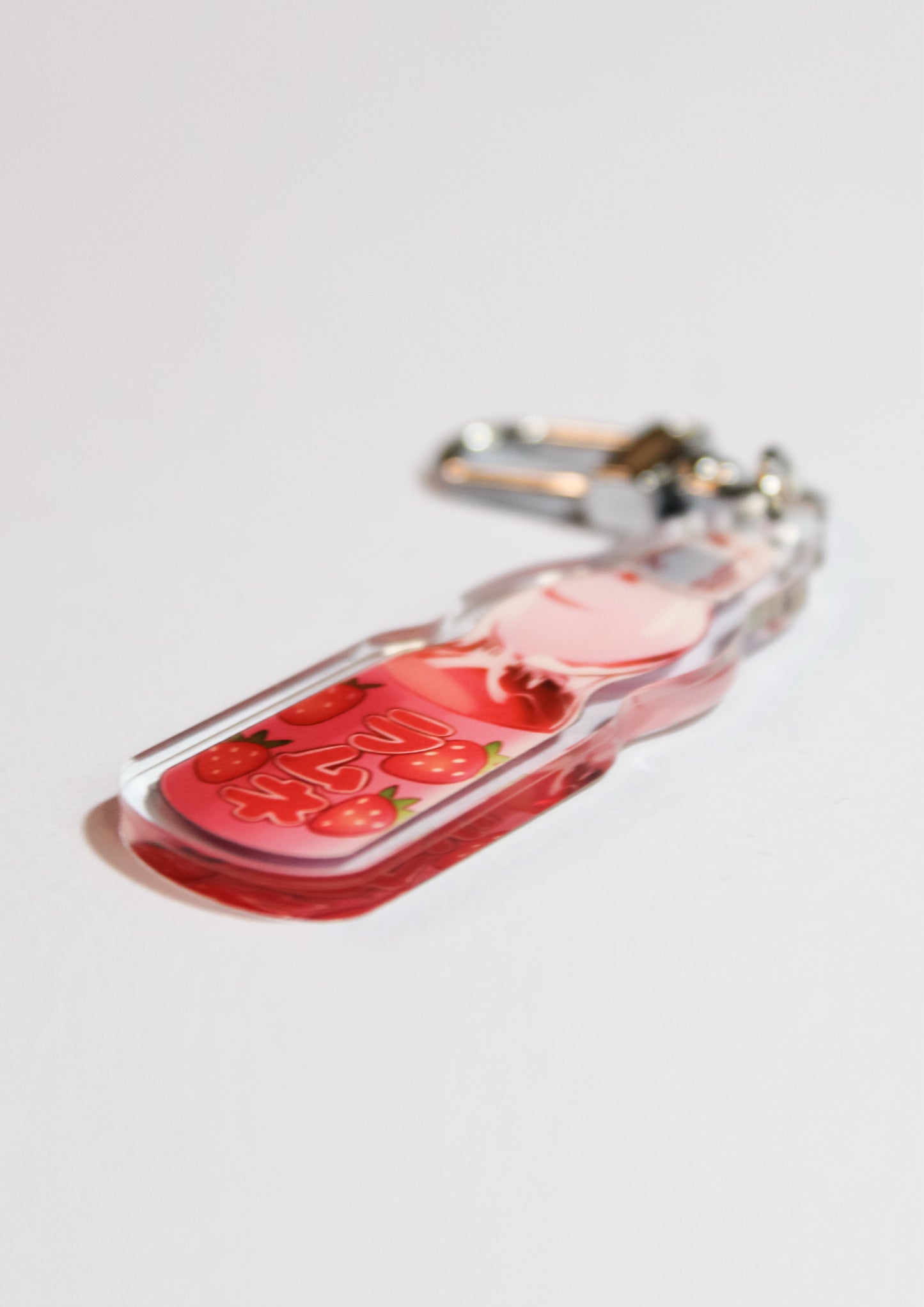 Strawberry Ramune Acrylic Keychain
