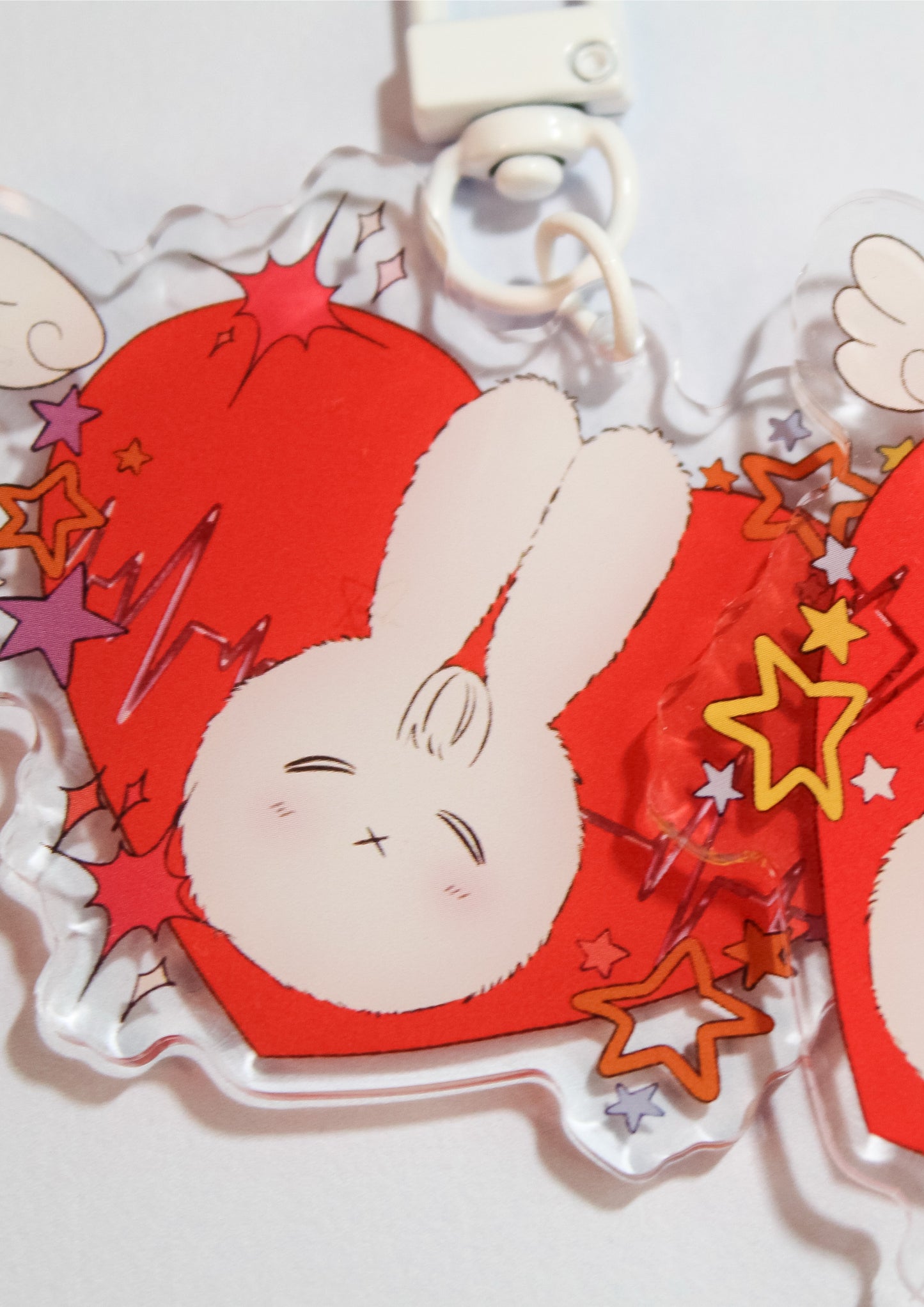 "Bunny Dark Stars" Acrylic Keychain
